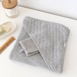 Badcape Terry 90X90Cm Quilt Mix Grey