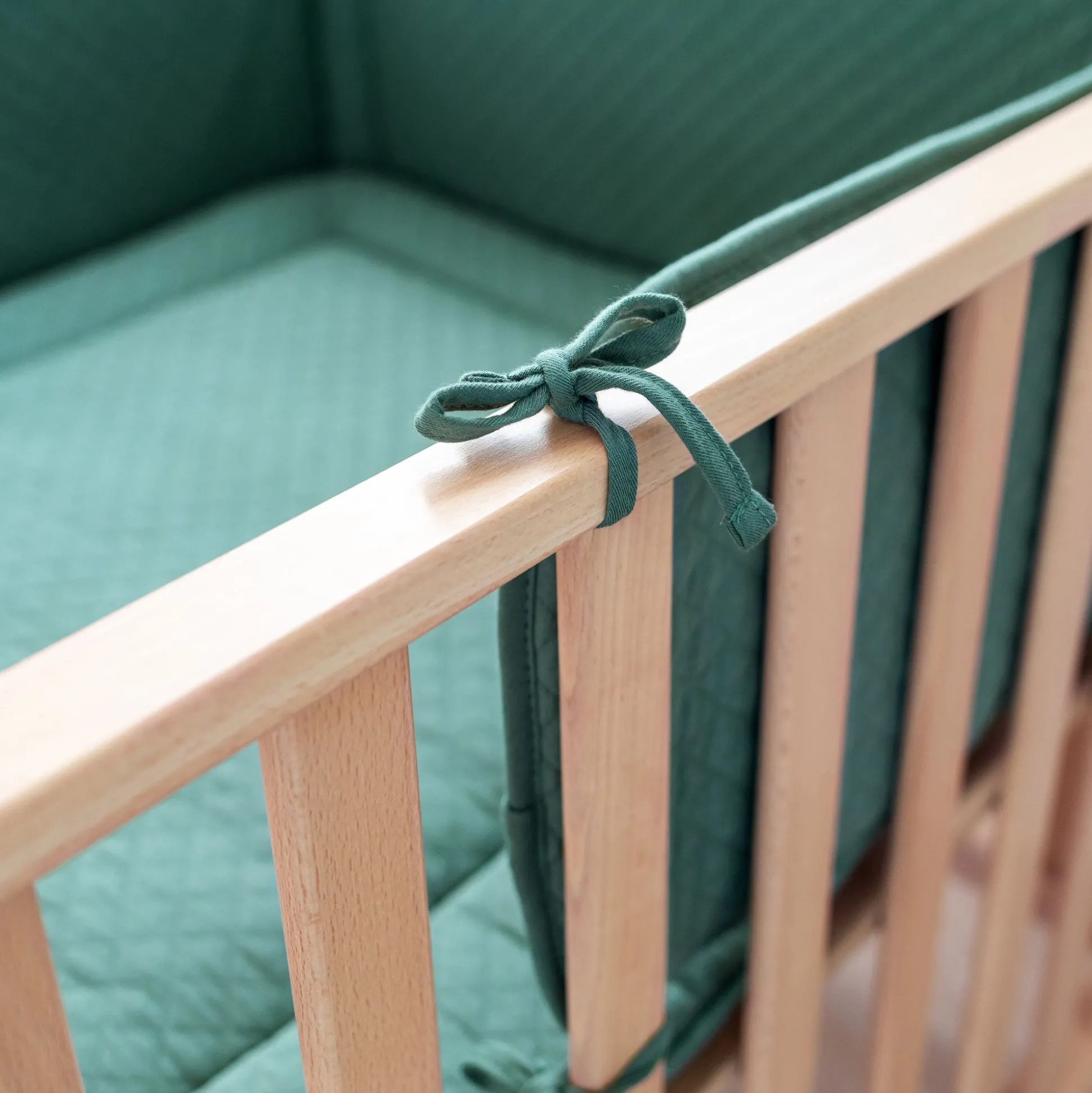 Bed En Park Omrander Pady Quilted Jersey 30X180Cm Quilt Green