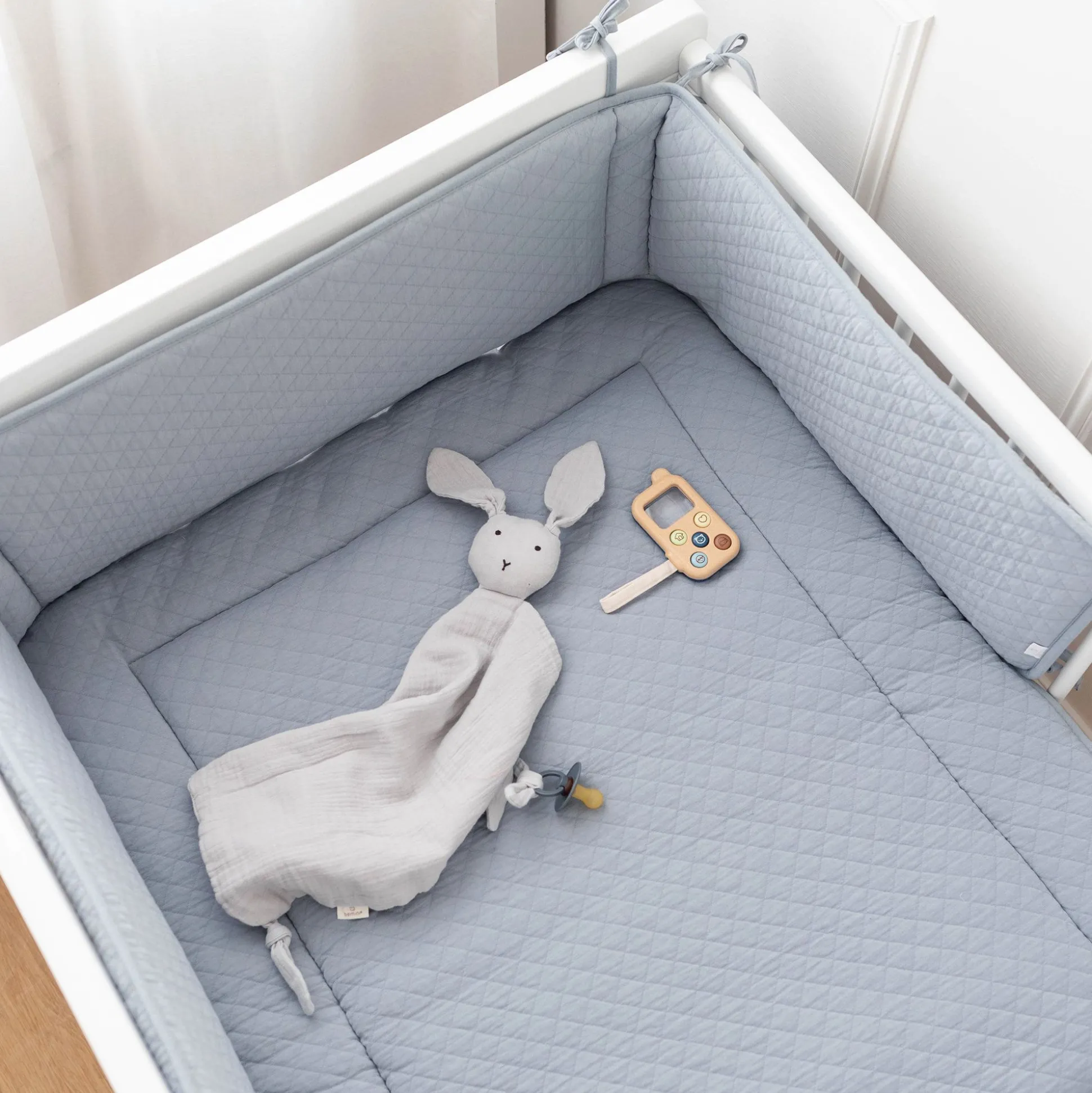 Bed En Park Omrander Pady Quilted Jersey 30X180Cm Quilt Stone