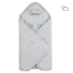 Biside Pady Quilted + Jersey 0-12M Quilt Mix Grey
