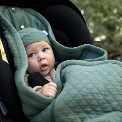 Biside Pady Quilted + Jersey 0-12M Quilt Green