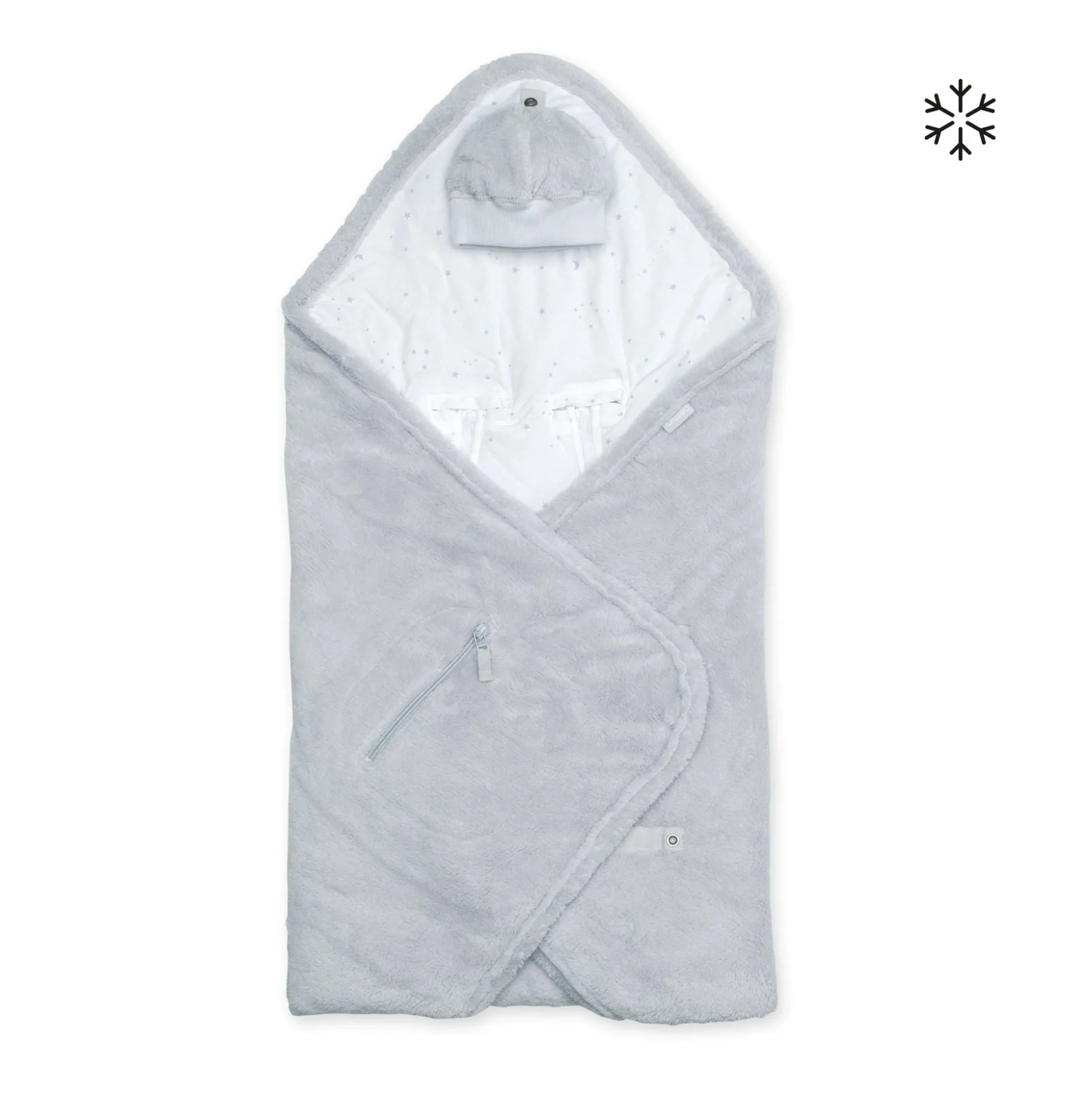 Biside Pady Softy + Jersey 0-12M Stary Little Stars Print Plum