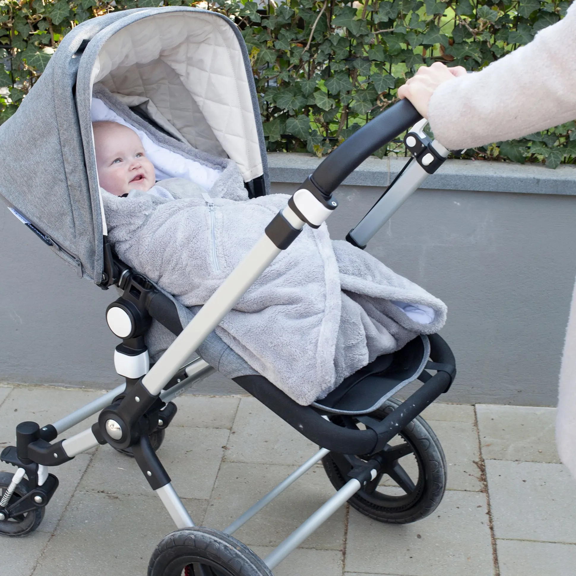 Biside Pady Softy + Jersey 0-12M Stary Little Stars Print Plum