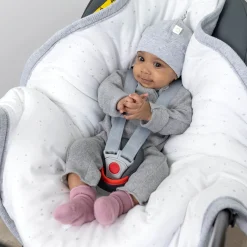 Biside Pady Waffle + Jersey Bio 0-12M Wafle Mix Grey