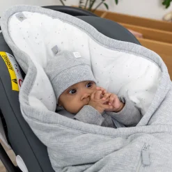 Biside Pady Waffle + Jersey Bio 0-12M Wafle Mix Grey