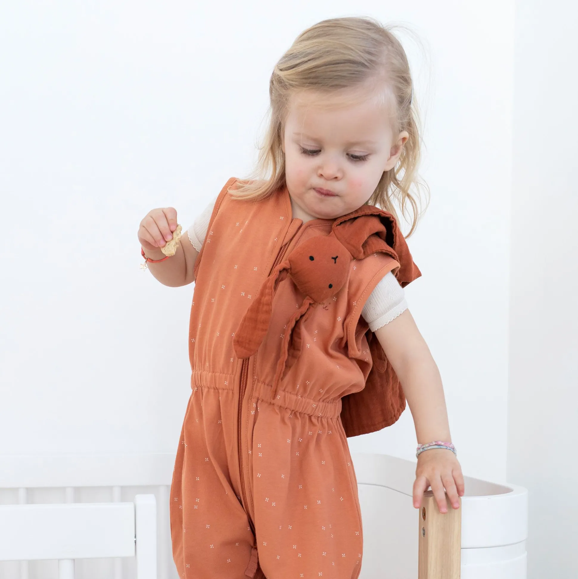 Bunny Katoen Mousseline 40X40 Cm Bunny Terracotta