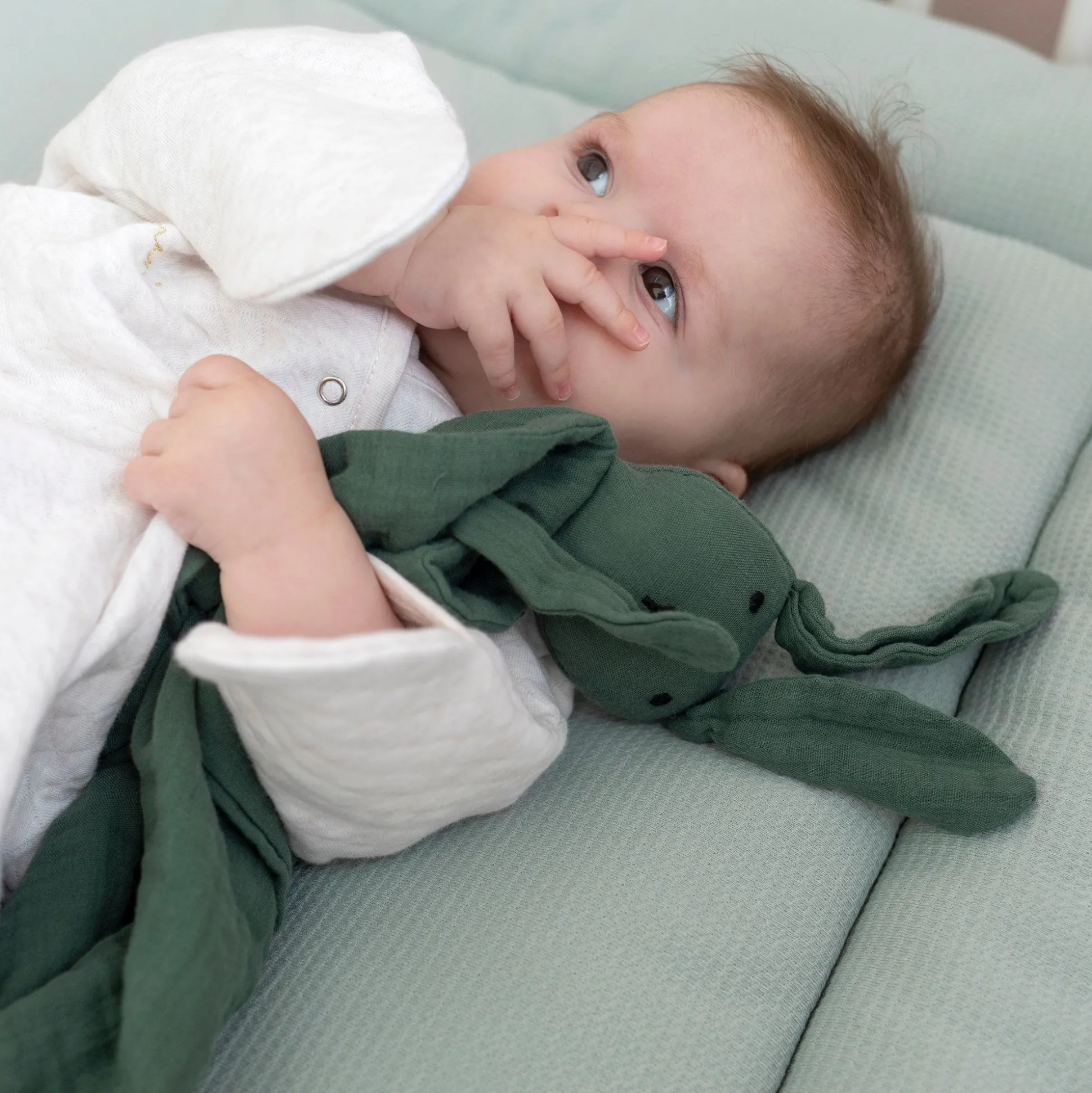 Bunny Katoen Mousseline 40X40 Cm Bunny Green