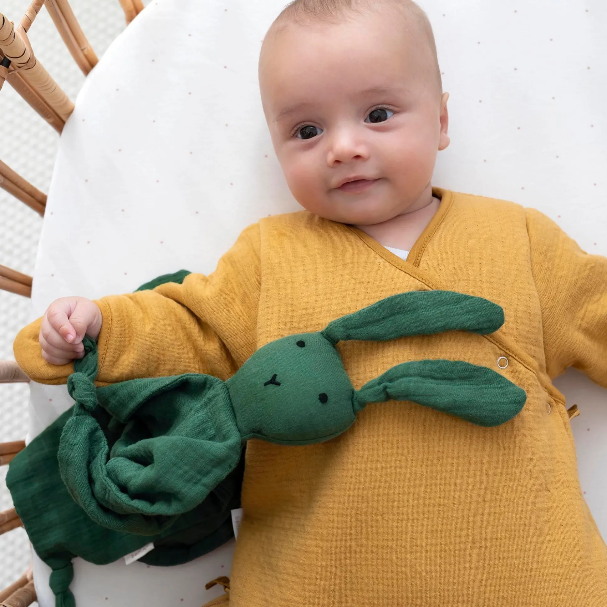 Bunny Katoen Mousseline 40X40 Cm Bunny Green