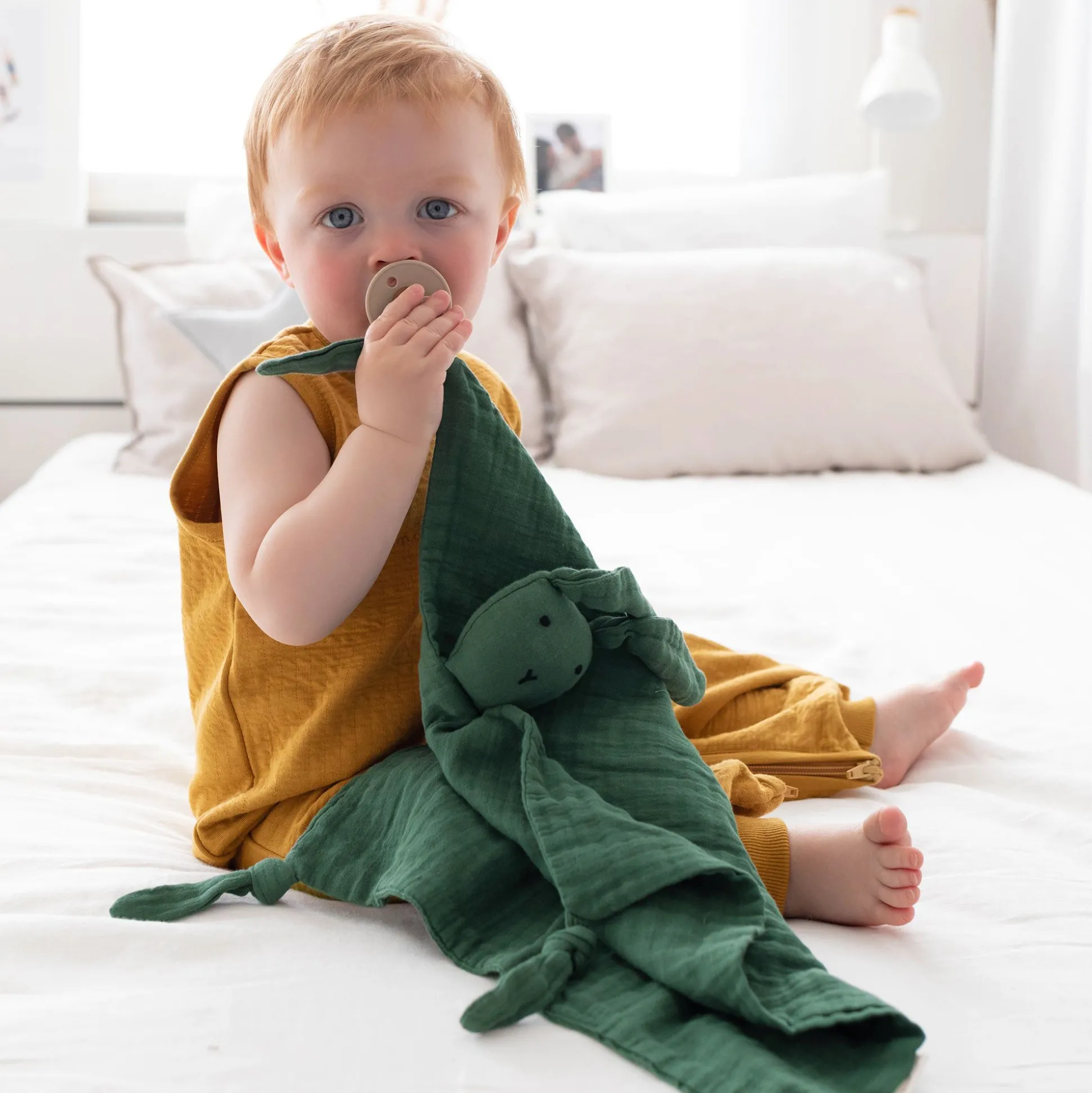 Bunny Katoen Mousseline 40X40 Cm Bunny Green