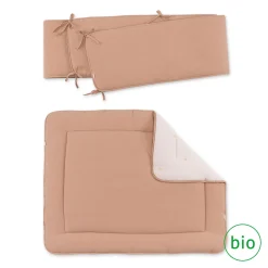 Combo Legger En Omrander Pady Waffle Bio + Jersey Bio 75X95Cm Wafle Natural