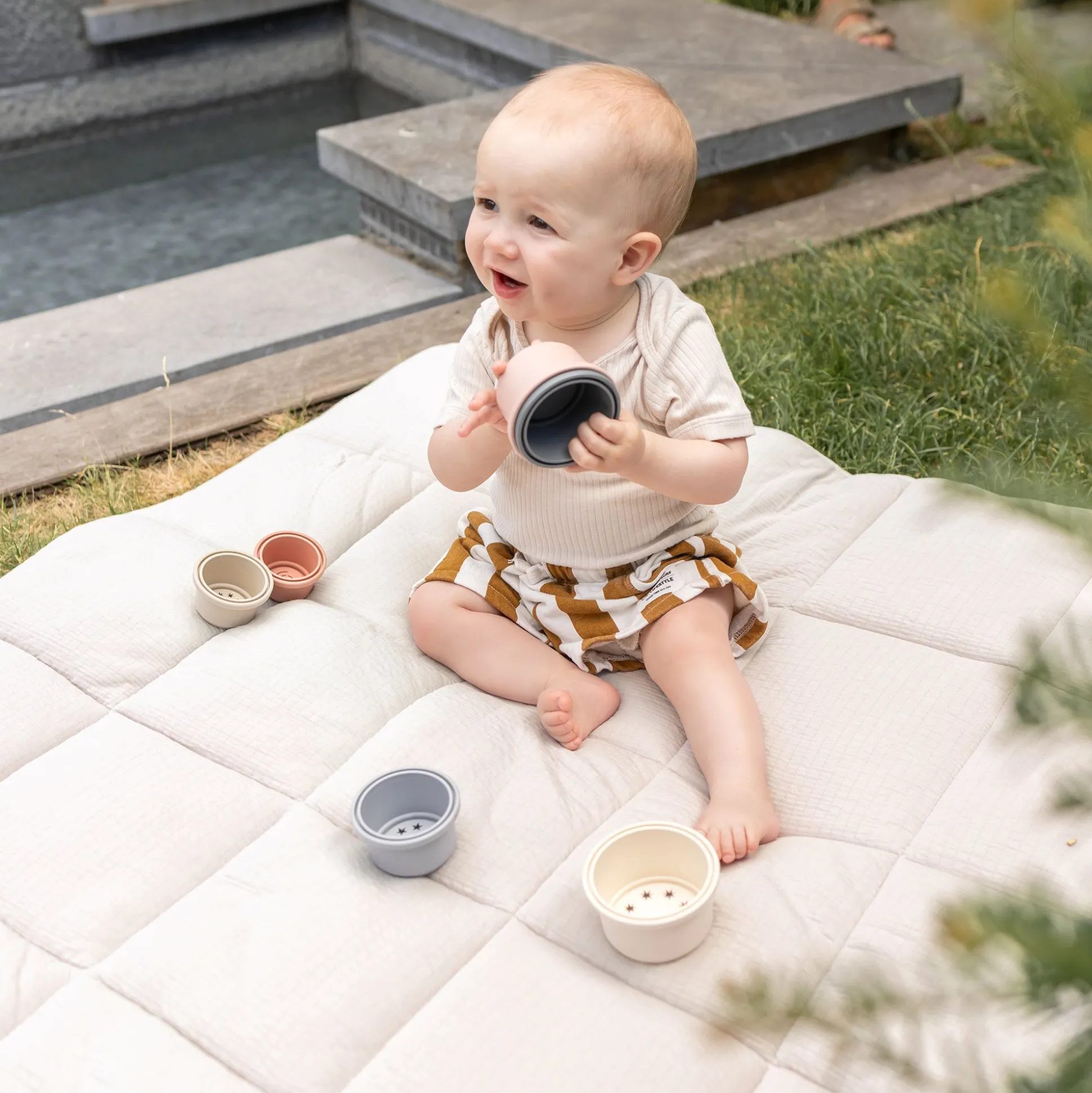 Combo Legger En Omrander Pady Tetra Jersey + Jersey 75X95Cm Cadum Sand