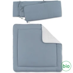 Combo Legger En Omrander Pady Waffle Bio + Jersey Bio 100X100Cm Wafle Stone