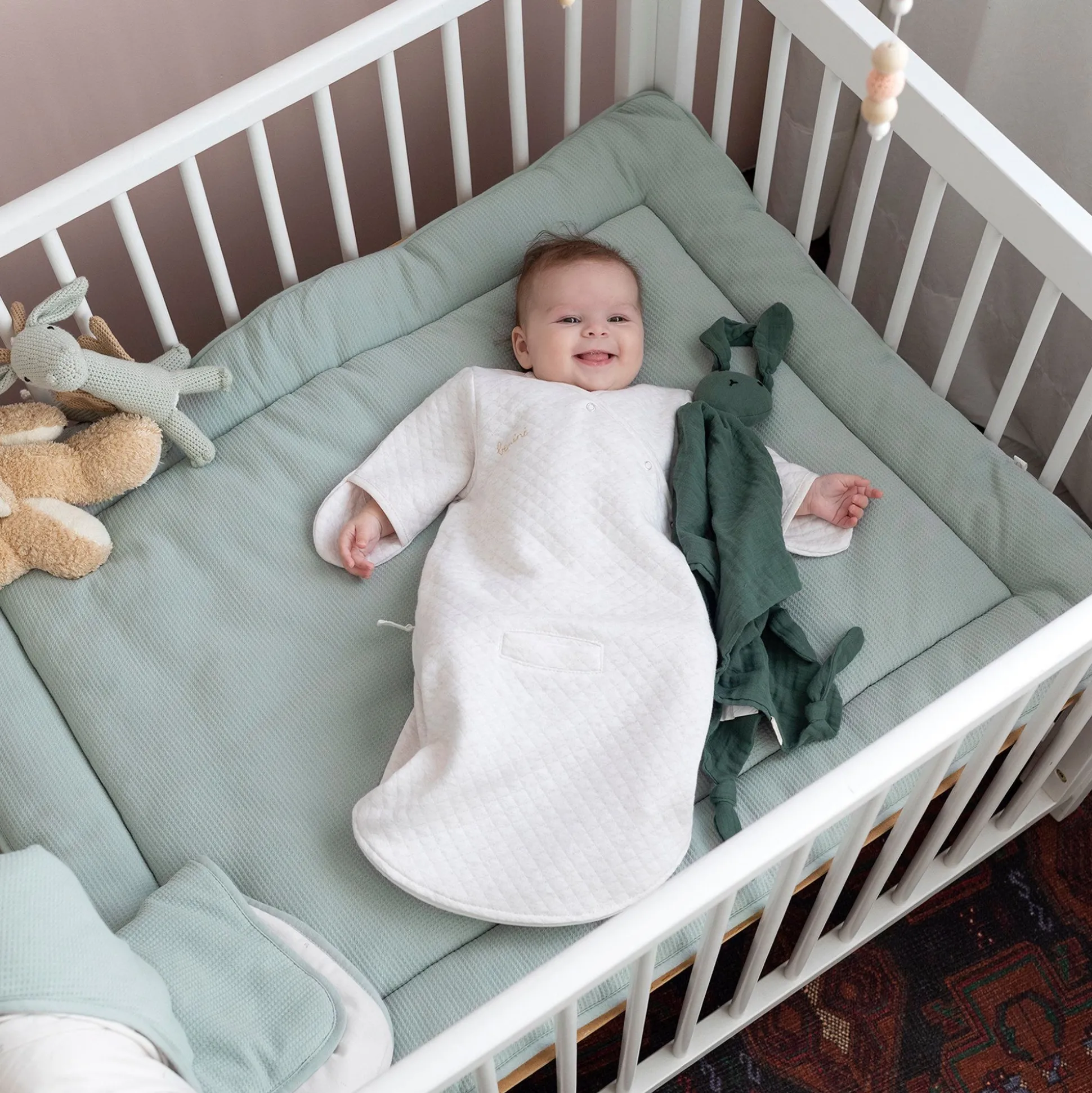 Combo Legger En Omrander Pady Waffle Bio + Jersey Bio 75X95Cm Wafle Lunar