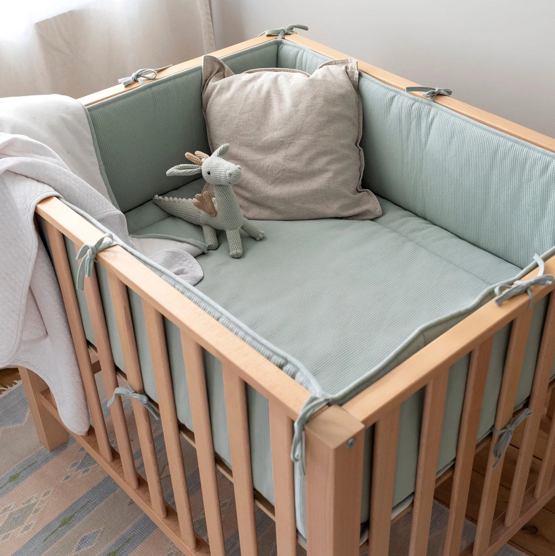 Combo Legger En Omrander Pady Waffle Bio + Jersey Bio 75X95Cm Wafle Lunar