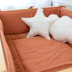 Combo Legger En Omrander Pady Jersey + Bamboe 75X95Cm Oupss Mini Print Caramel