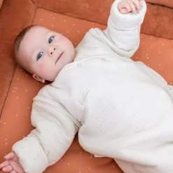 Combo Legger En Omrander Pady Jersey + Bamboe 75X95Cm Oupss Mini Print Caramel