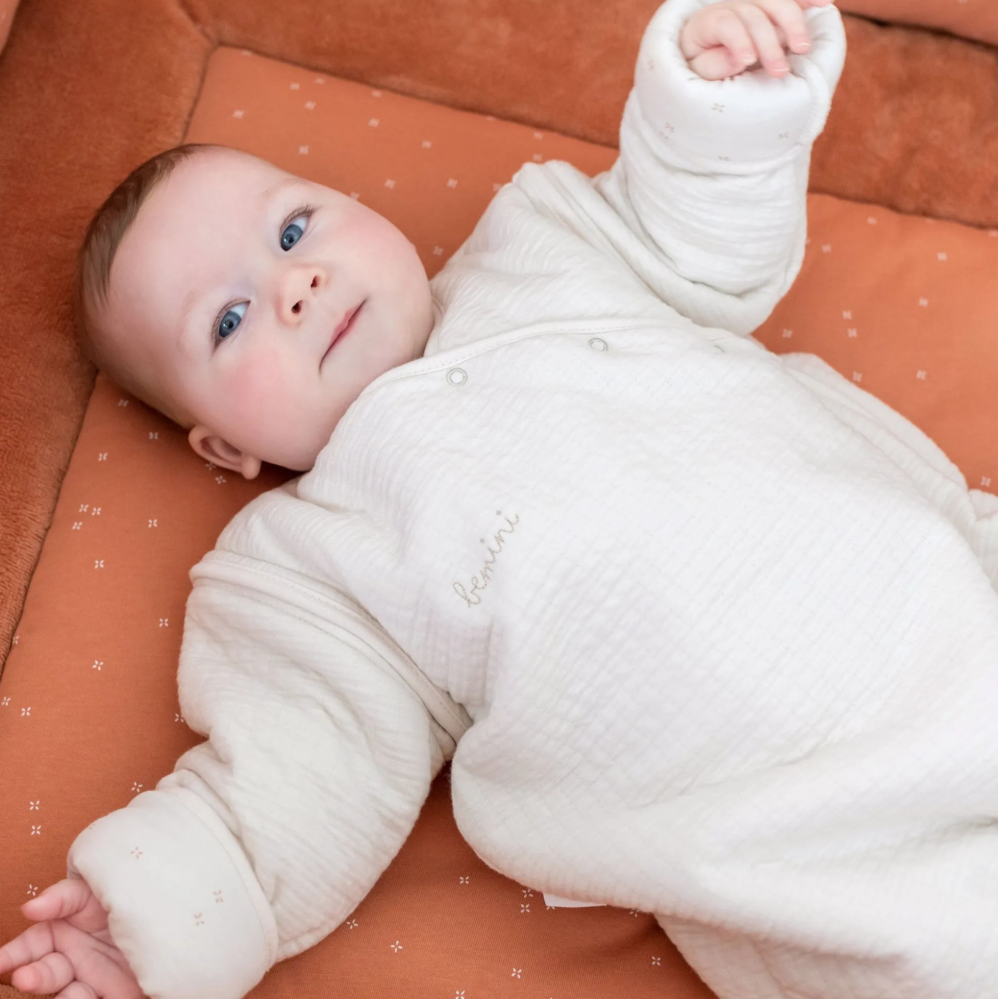 Combo Legger En Omrander Pady Jersey + Bamboe 75X95Cm Oupss Mini Print Caramel