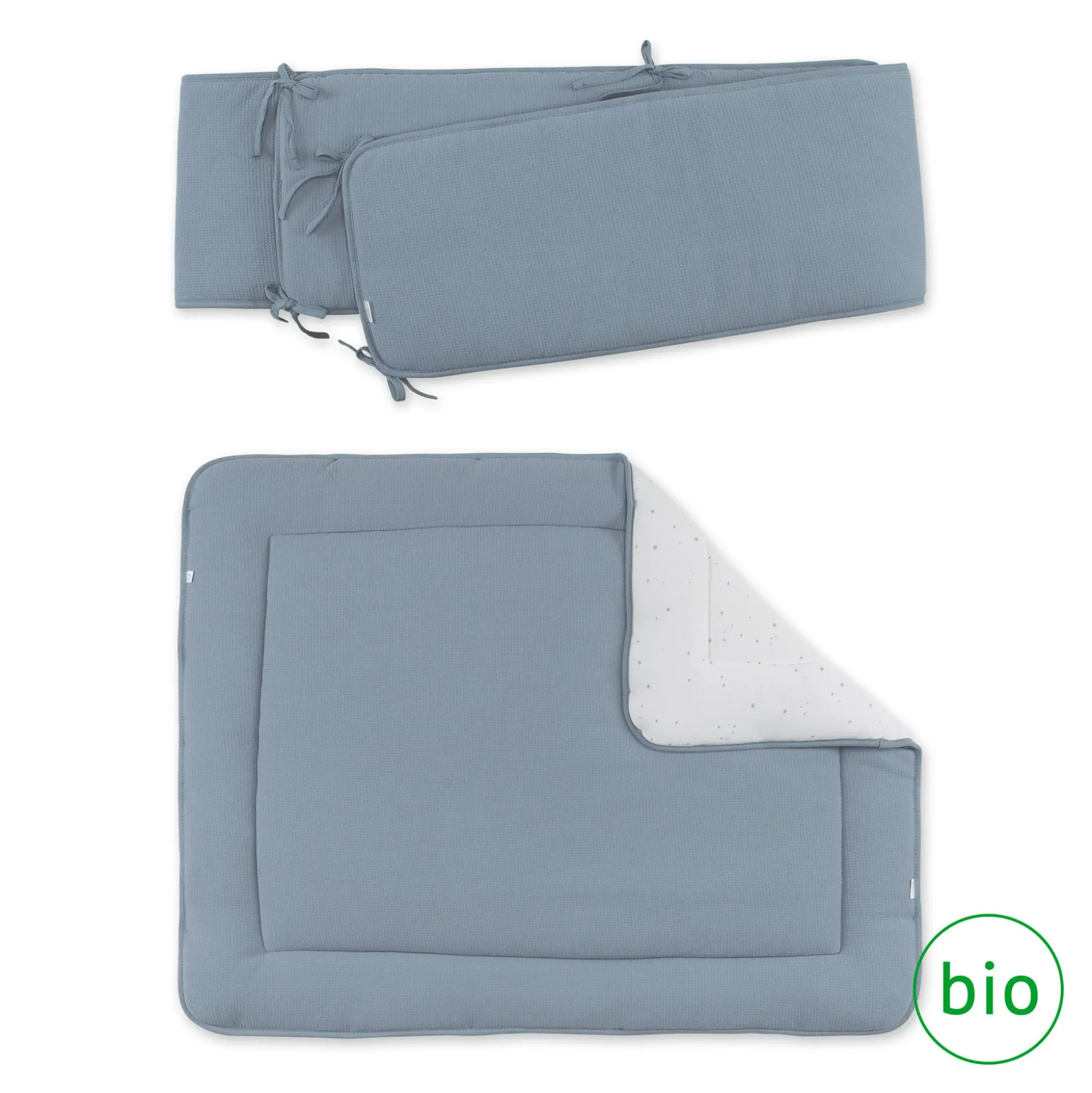 Combo Legger En Omrander Pady Waffle Bio + Jersey Bio 75X95Cm Wafle Stone