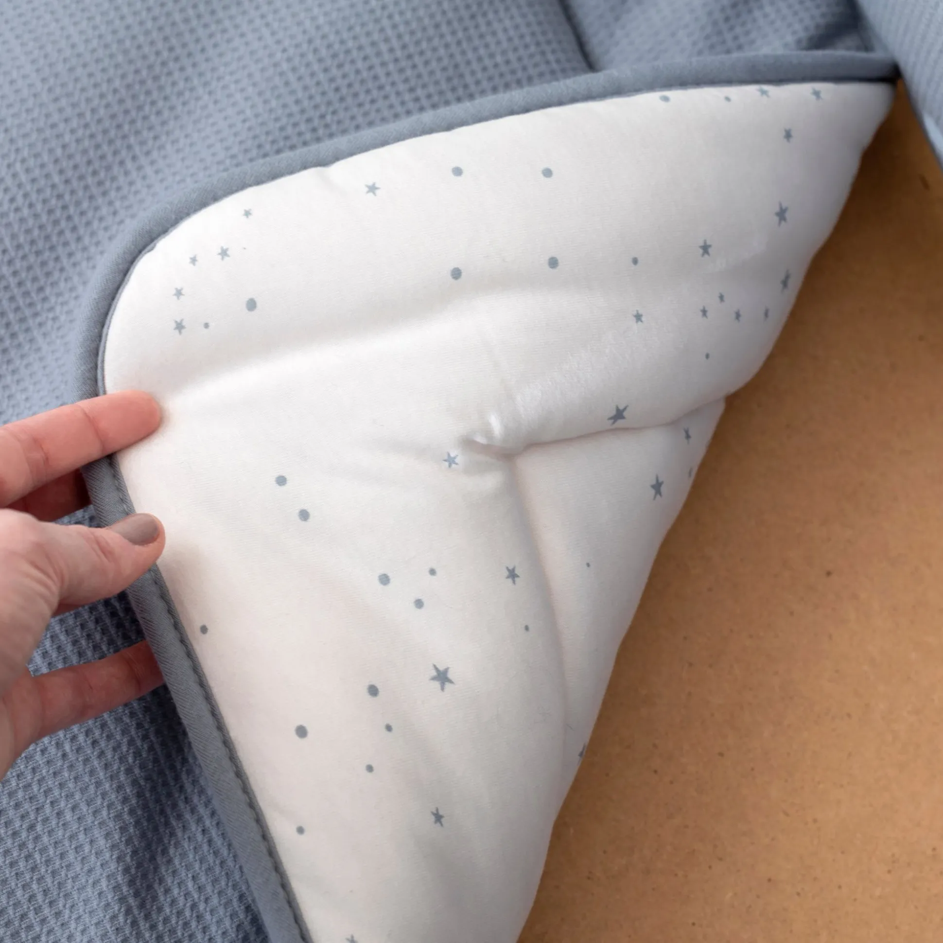 Combo Legger En Omrander Pady Waffle Bio + Jersey Bio 75X95Cm Wafle Stone