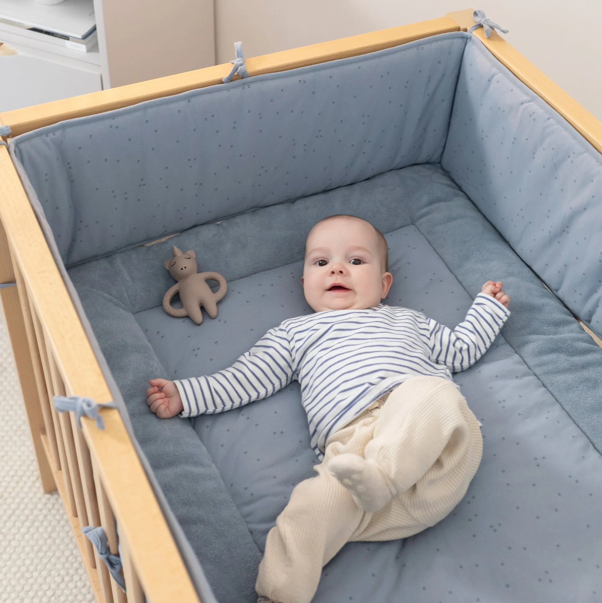 Combo Legger En Omrander Pady Jersey + Bamboe 75X95Cm Oupss Mini Print Stone