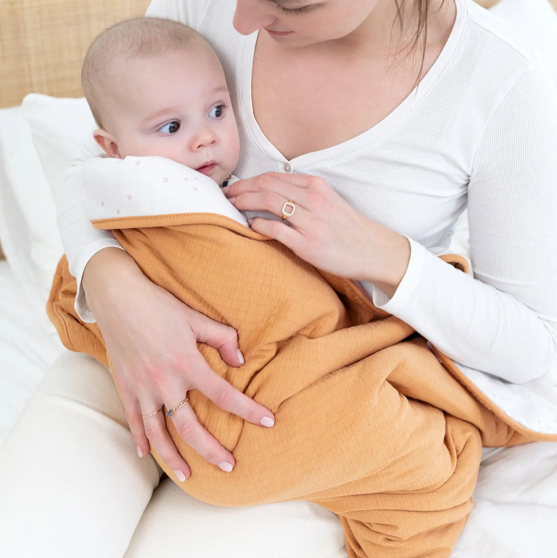 Deken Pady Tetra Jersey + Softy 75X100Cm Cadum Biscuit Tog 3