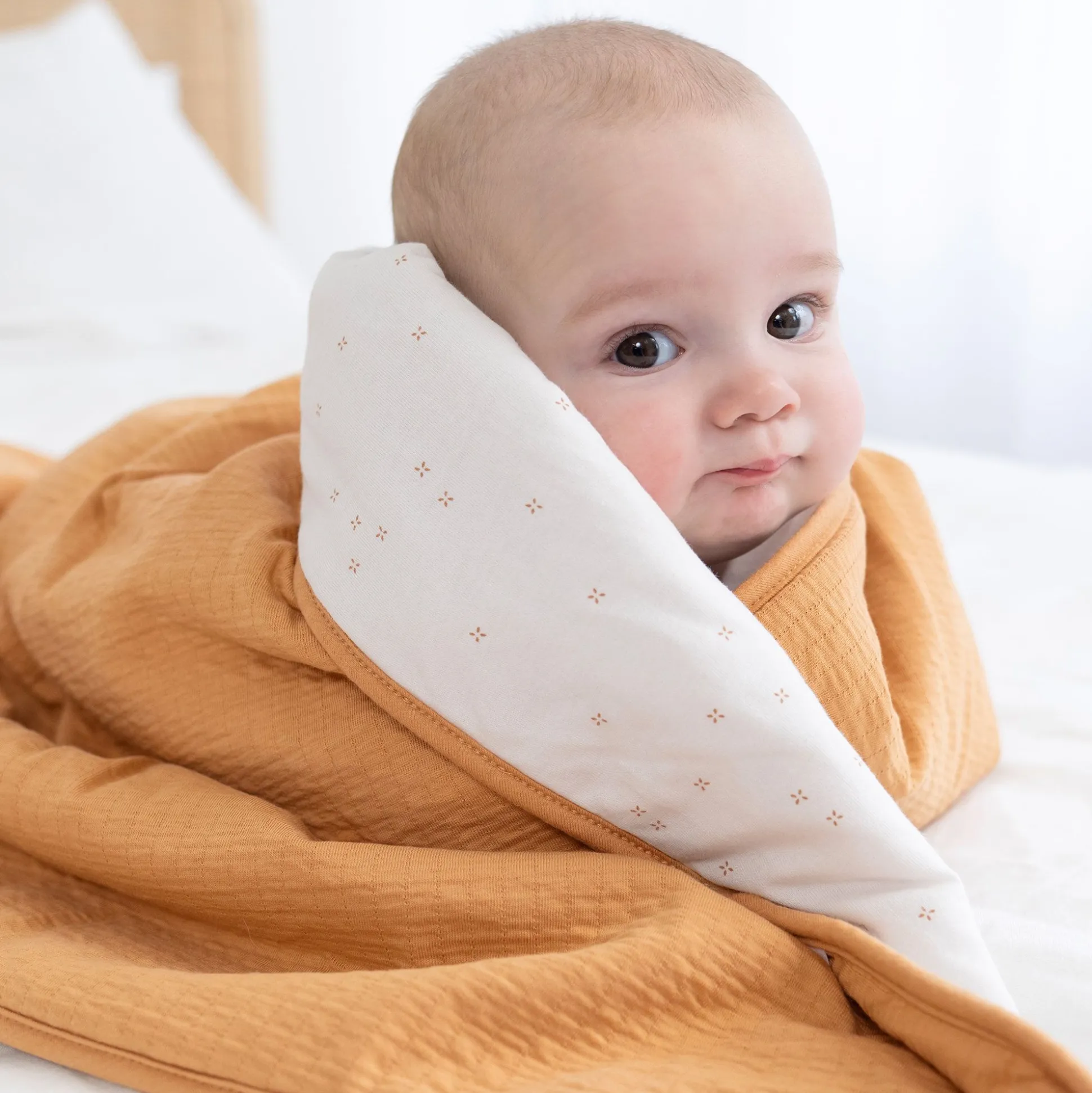 Deken Pady Tetra Jersey + Softy 75X100Cm Cadum Biscuit Tog 3