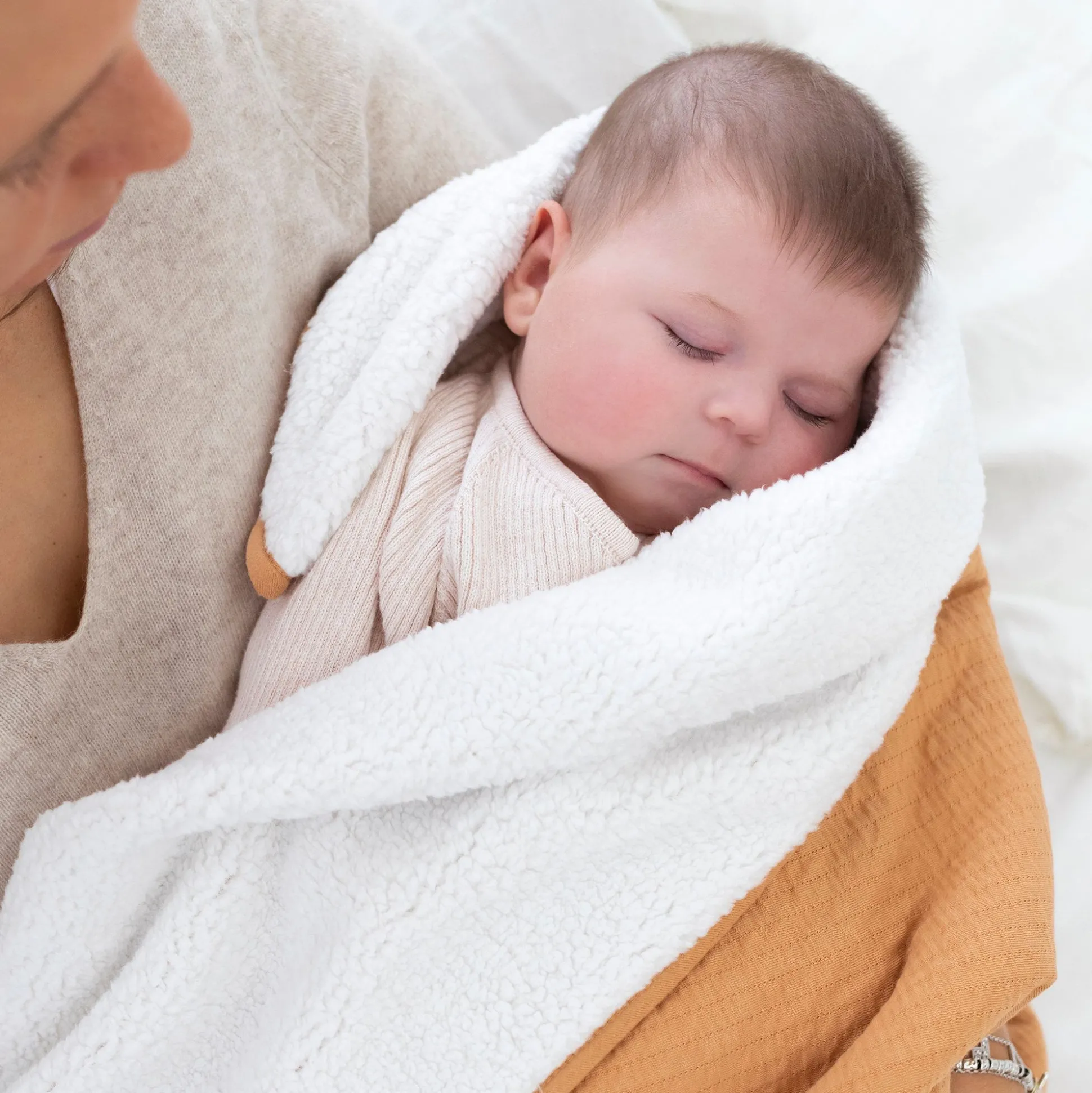 Deken Pady Tetra Jersey + Teddy 75X100Cm Cadum Biscuit Tog 3.5