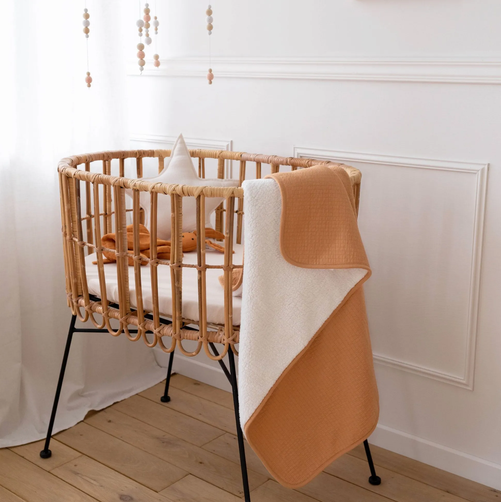 Deken Pady Tetra Jersey + Teddy 75X100Cm Cadum Biscuit Tog 3.5