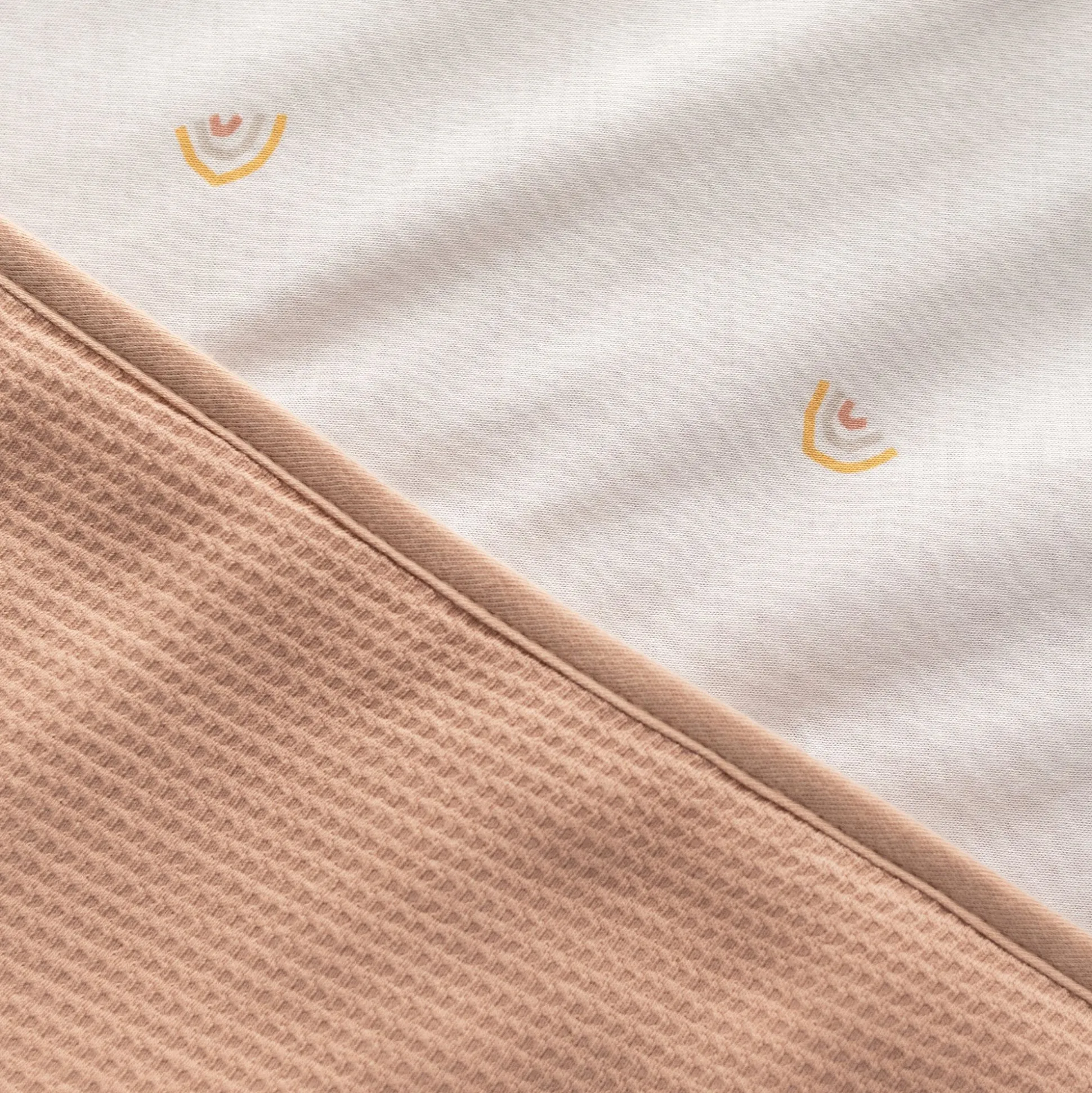 Deken Pady Waffle + Jersey Bio 75X100Cm Wafle Natural Tog 3