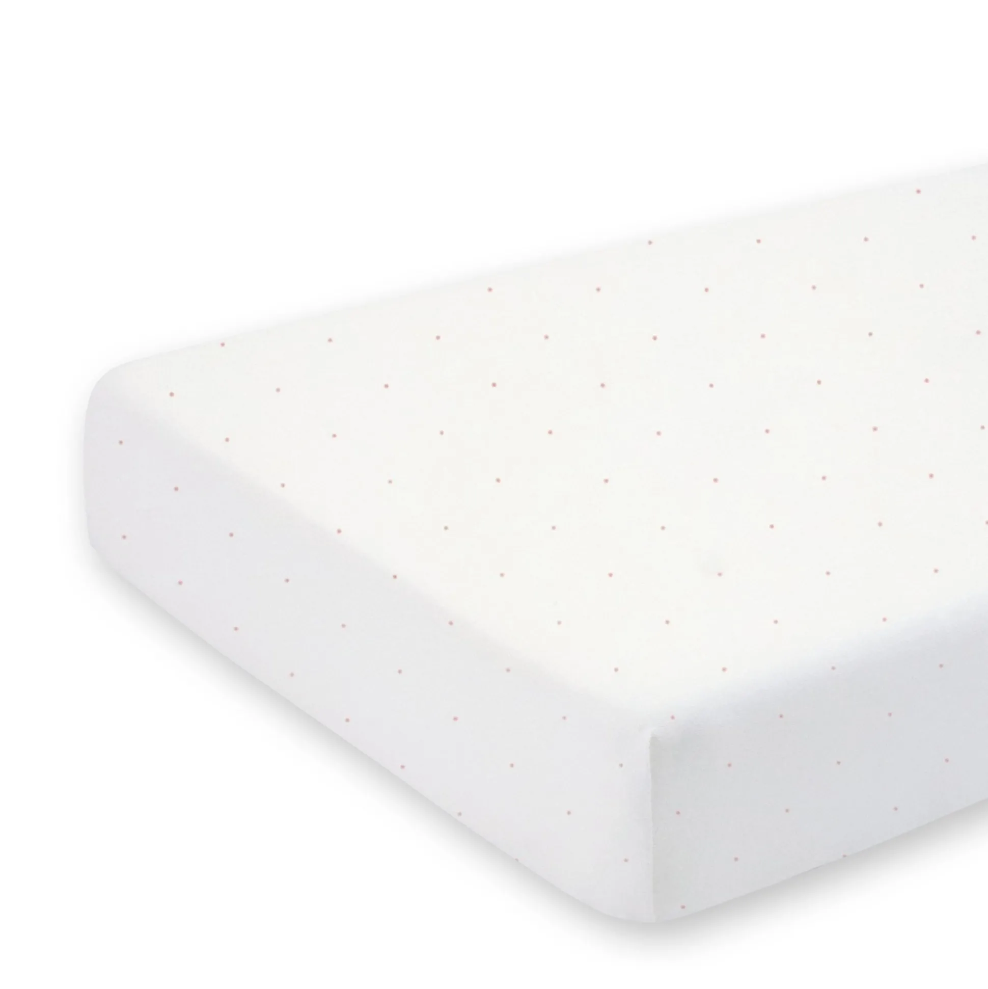 Hoeslaken Bed Jersey 60X120Cm Choux Small Dot Print Ecru