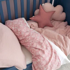 Hoeslaken Bed Jersey 60X120Cm Choux Small Dot Print Ecru