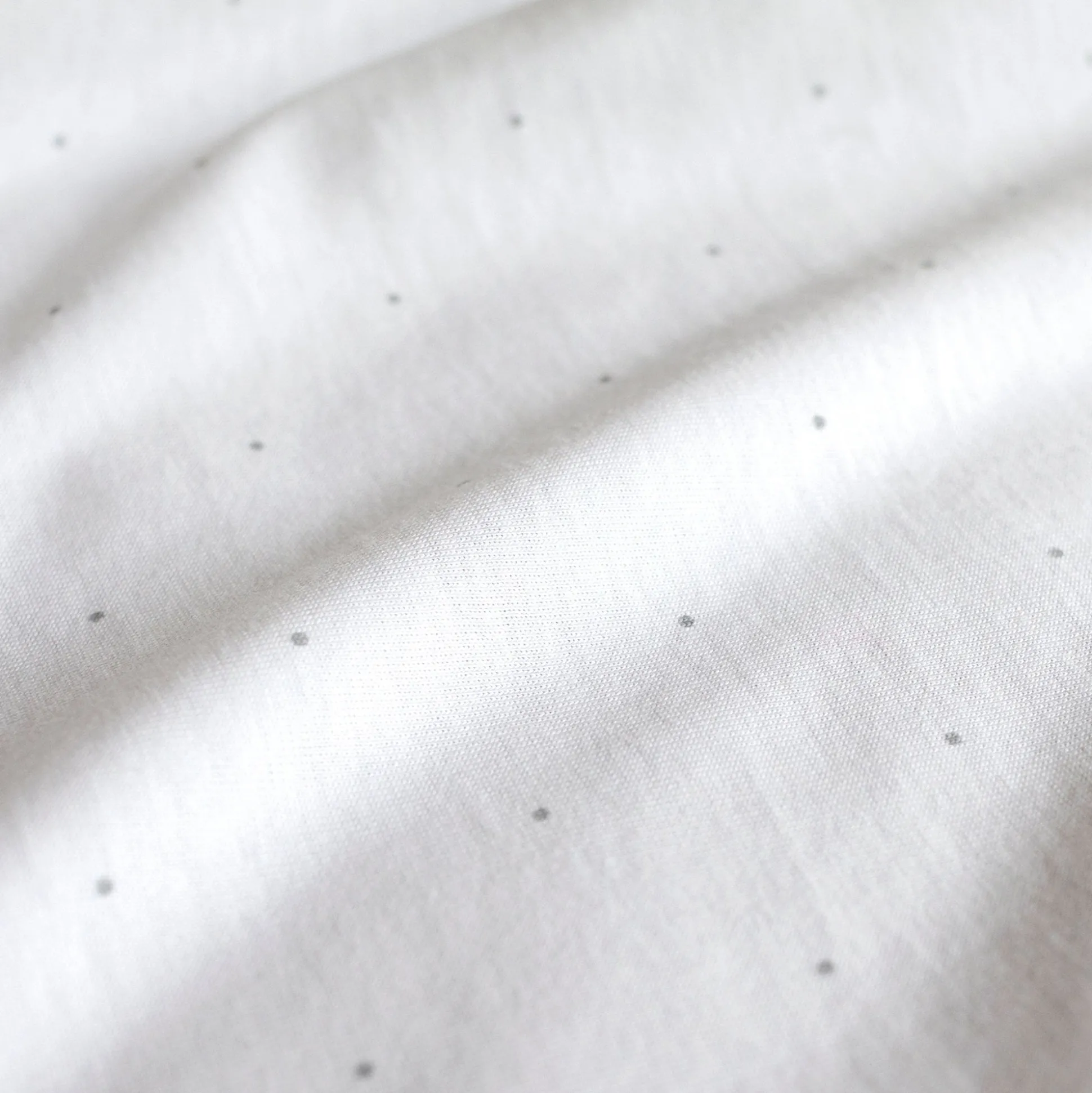 Hoeslaken Park Jersey 75X95Cm Choux Small Dot Print White