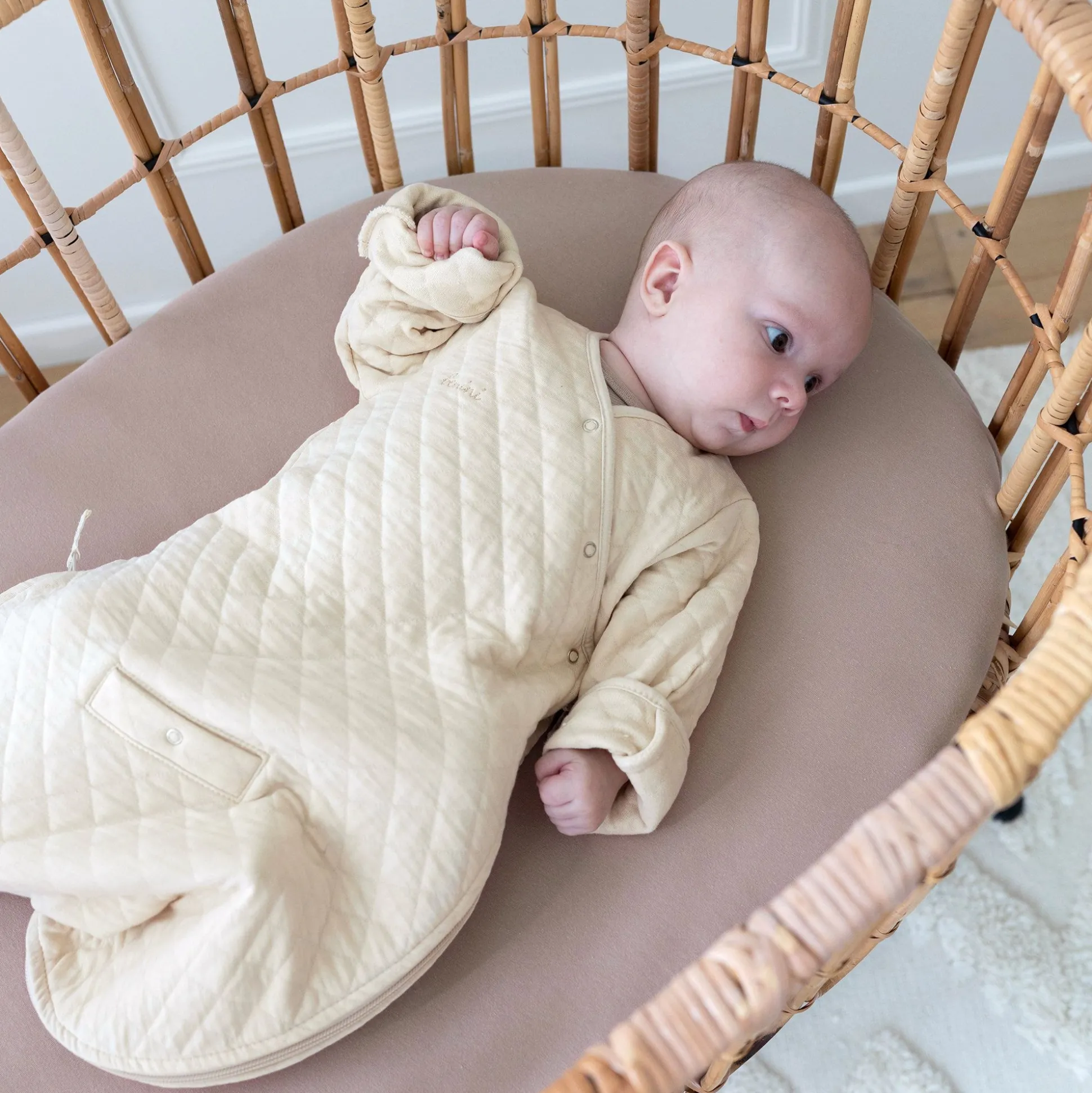 Hoeslaken Wieg Jersey 40X90Cm Natural