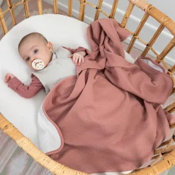 Hoeslaken Wieg Jersey 40X90Cm Choux Small Dot Print Ecru