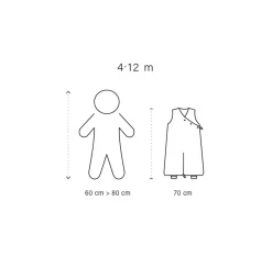 Magic Bag Jersey 4-12M Oupss Mini Print Pudding Tog 0.5