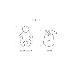 Magic Bag Pady Jersey + Jersey 1-4M Oupss Mini Print Pudding Tog 3
