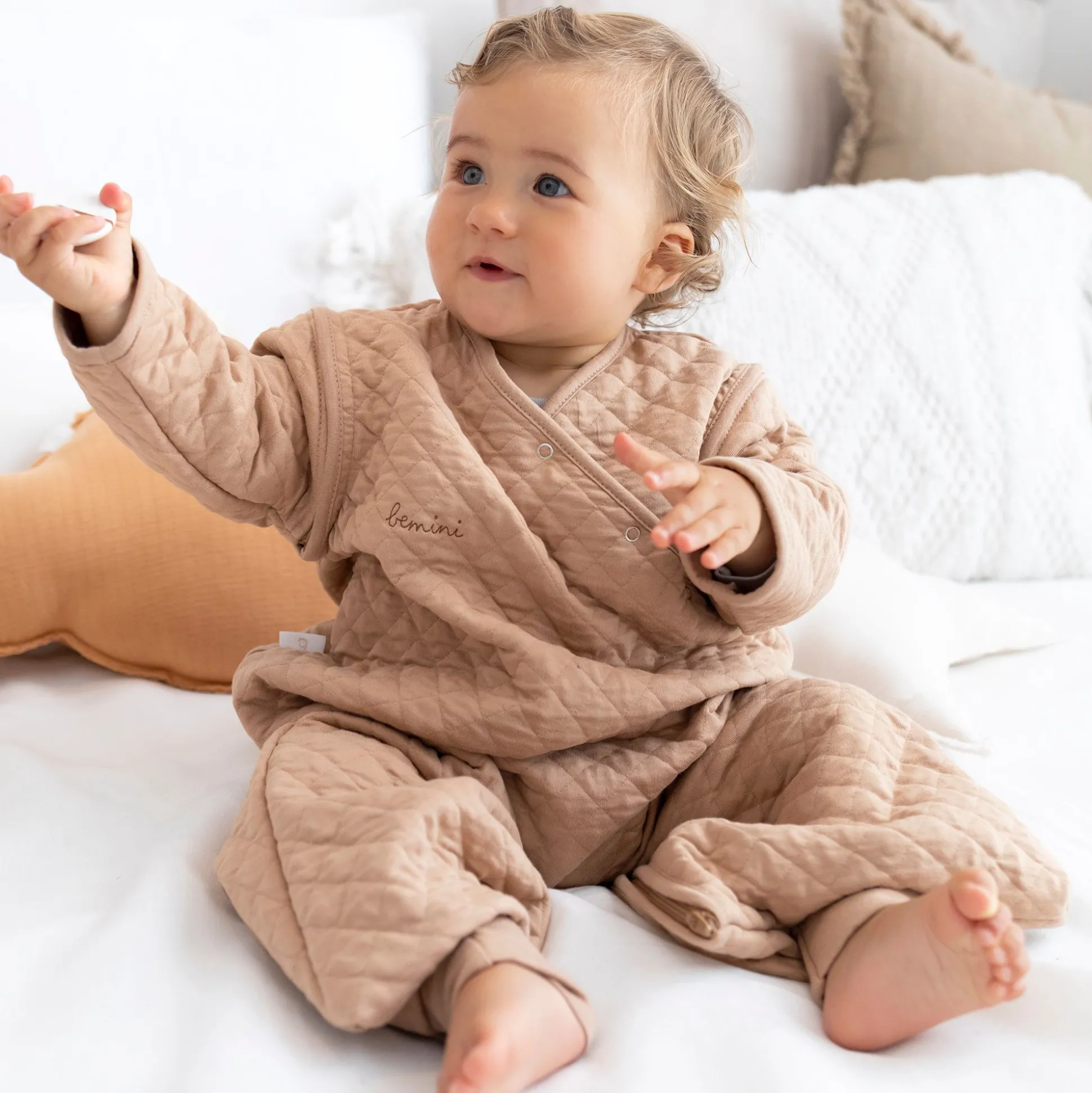 Magic Bag Pady Quilted Jersey 4-12M Quilt Beige Tog 1.5