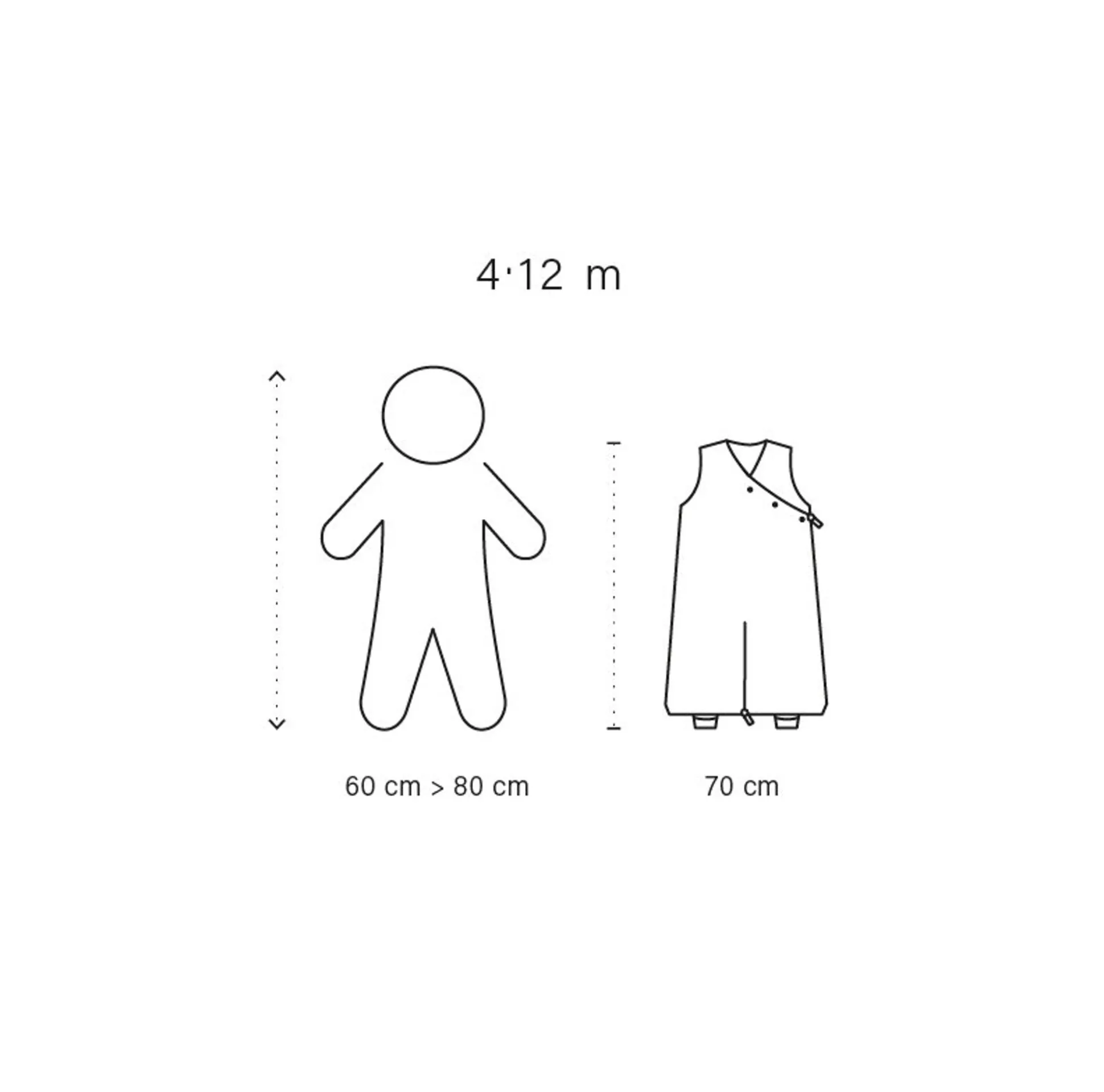 Magic Bag Pady Quilted Jersey 4-12M Bemini Grey Mix Tog 1.5