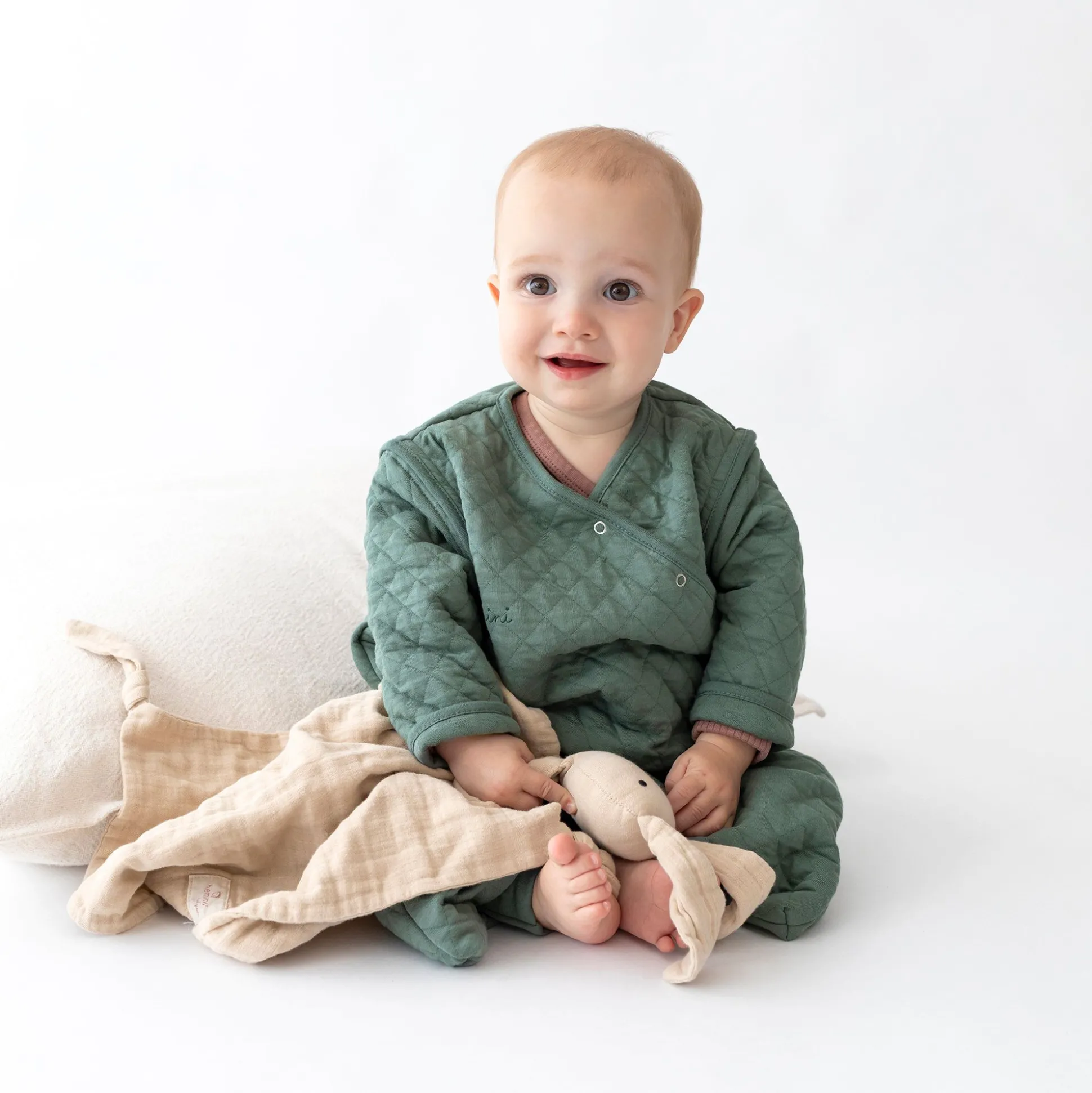 Magic Bag Pady Quilted Jersey 4-12M Quilt Green Tog 1.5