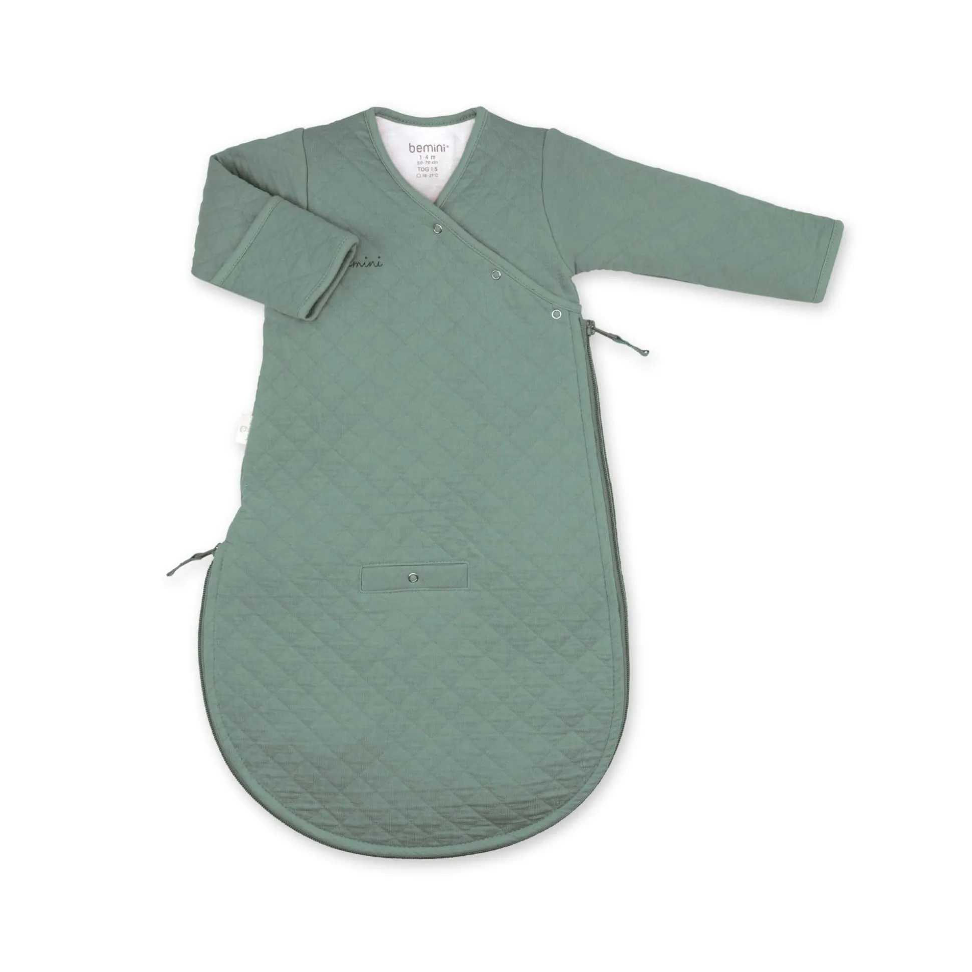 Magic Bag Pady Quilted Jersey 1-4M Quilt Green Tog 1.5