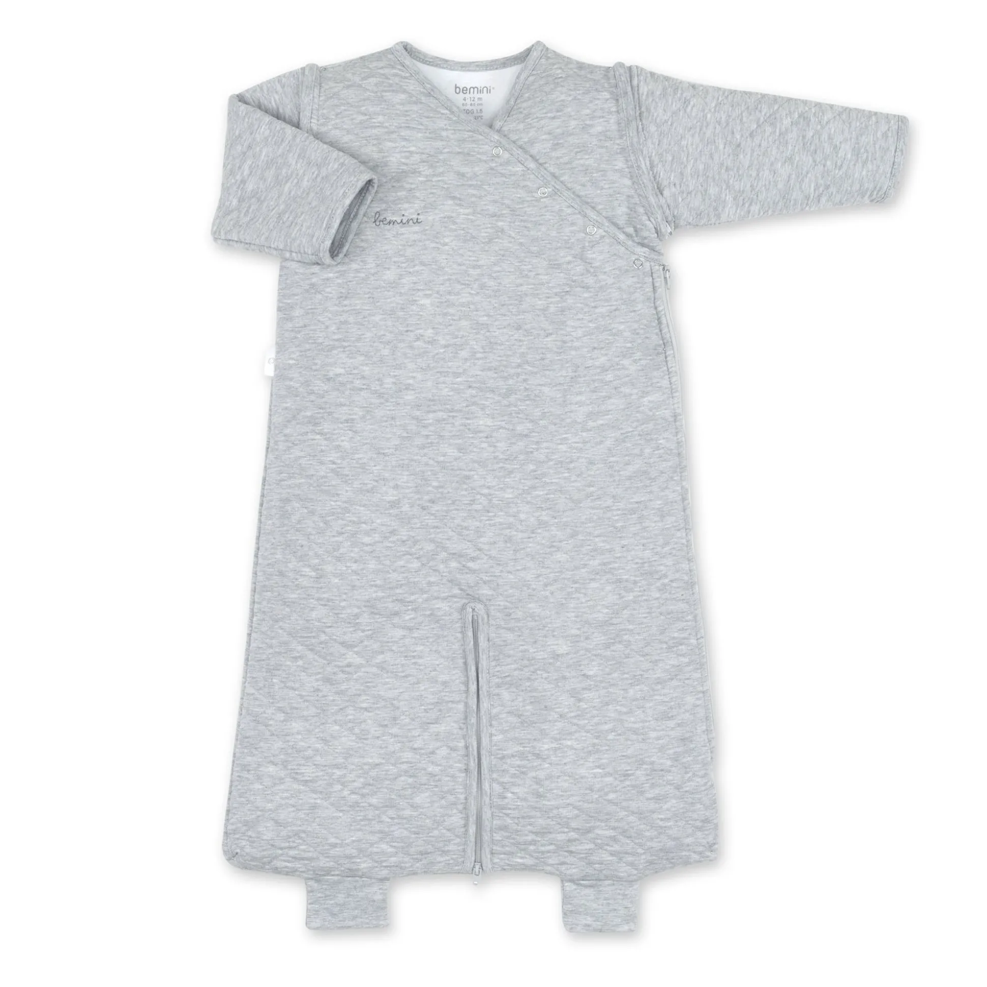 Magic Bag Pady Quilted Jersey 4-12M Quilt Mix Grey Tog 1.5