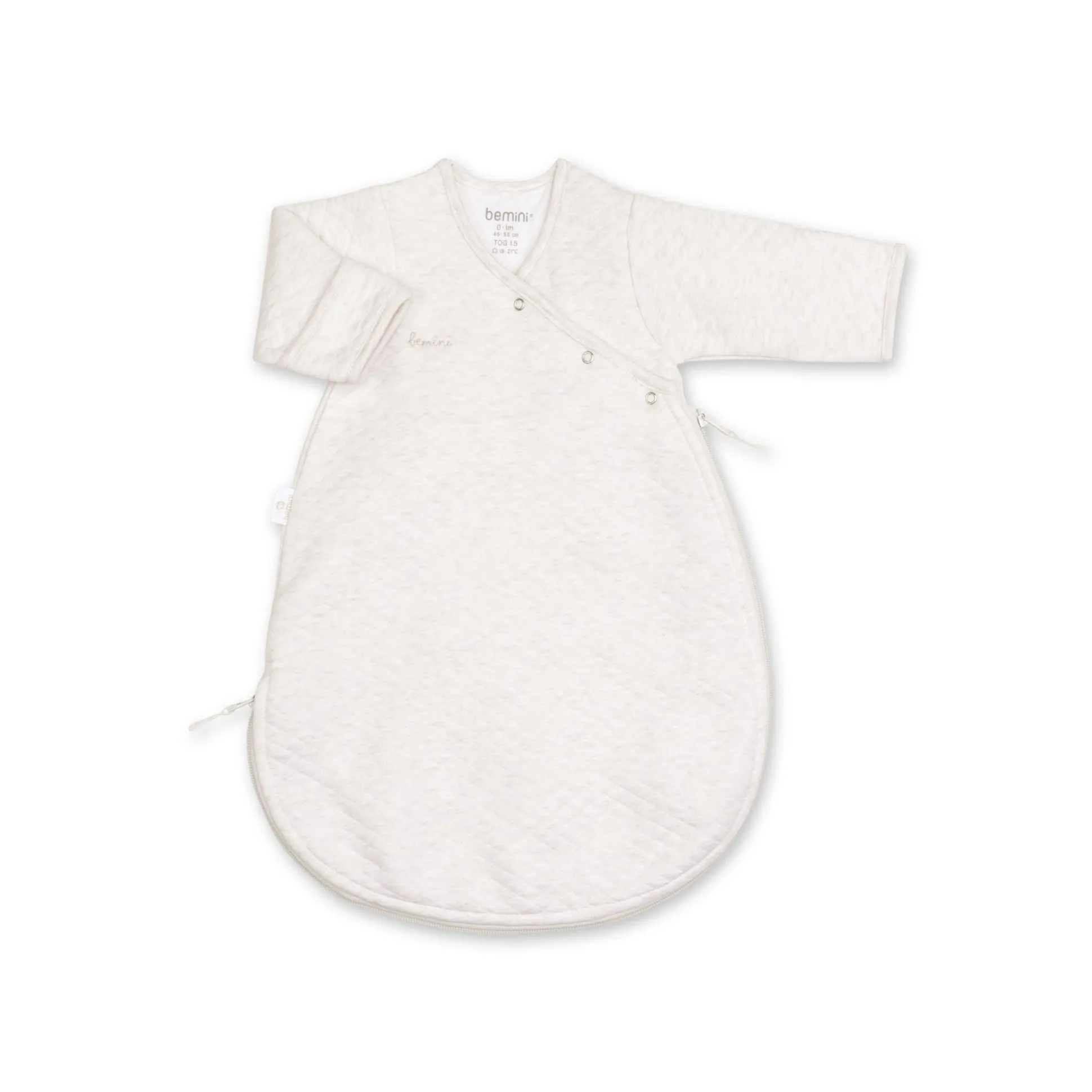Magic Bag Quilted Jersey 0-1M Bemini Licht Beige Gemeleerd Tog 1.5
