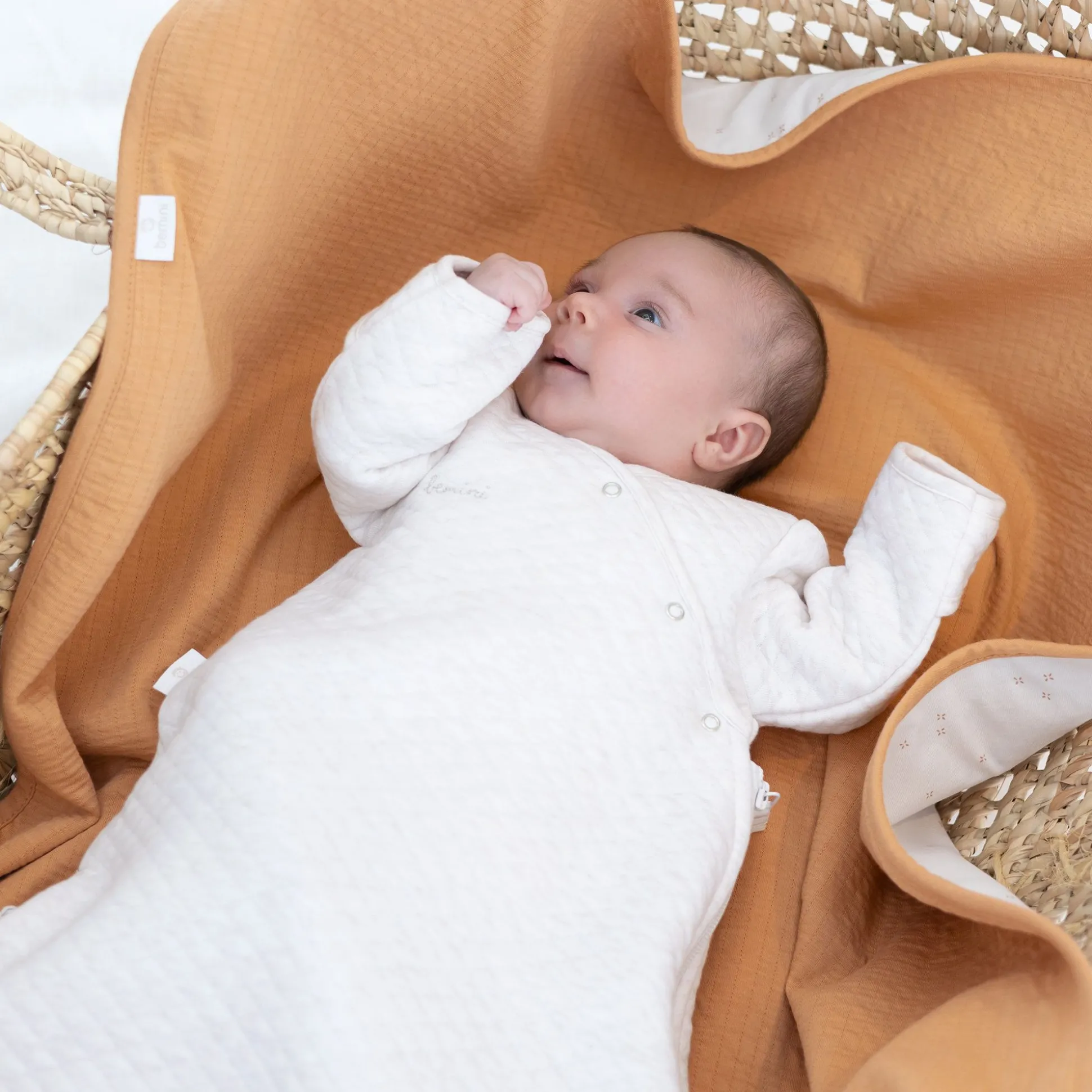 Magic Bag Quilted Jersey 0-1M Bemini Licht Beige Gemeleerd Tog 1.5