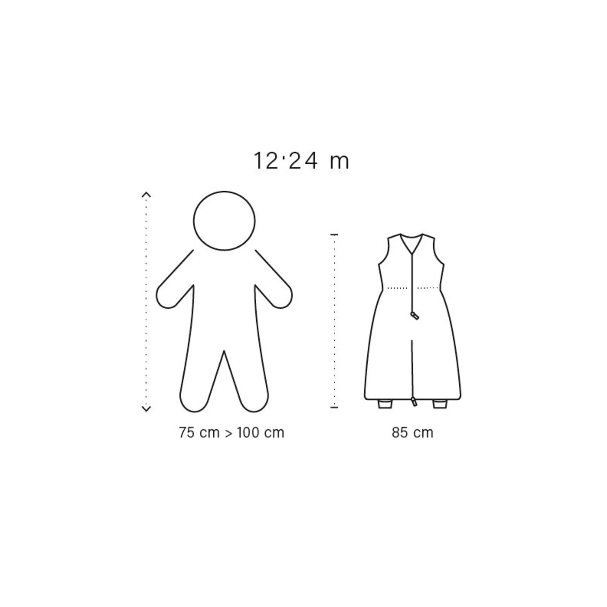 Magic Bag Twin Jersey 12-24M Dunes Stripe Shadow Tog 1