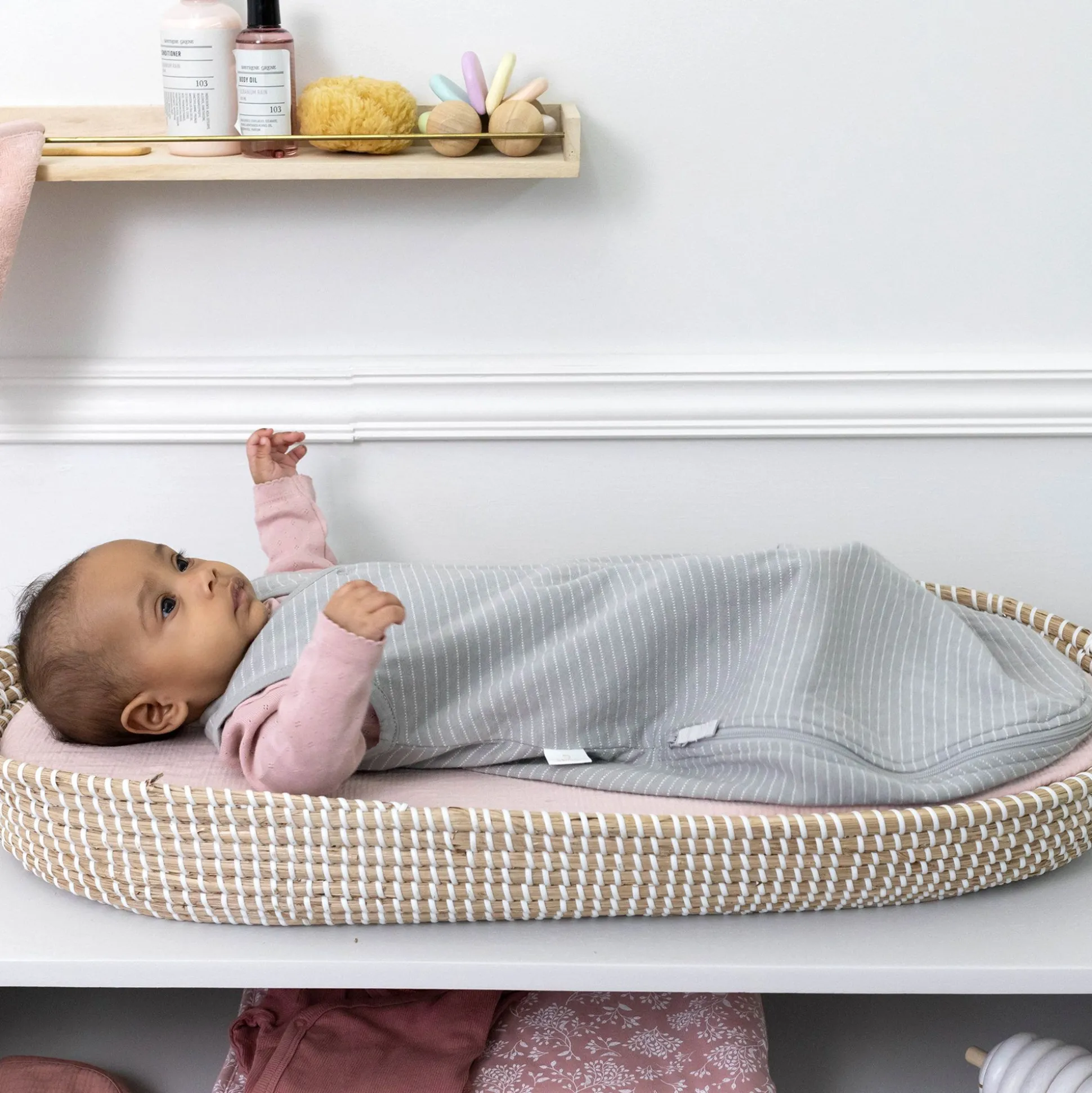 Magic Bag Twin Jersey 1-4M Dunes Stripe Shadow Tog 1