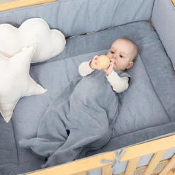 Parklegger Pady Jersey + Bamboe 75X95Cm Oupss Mini Print Stone