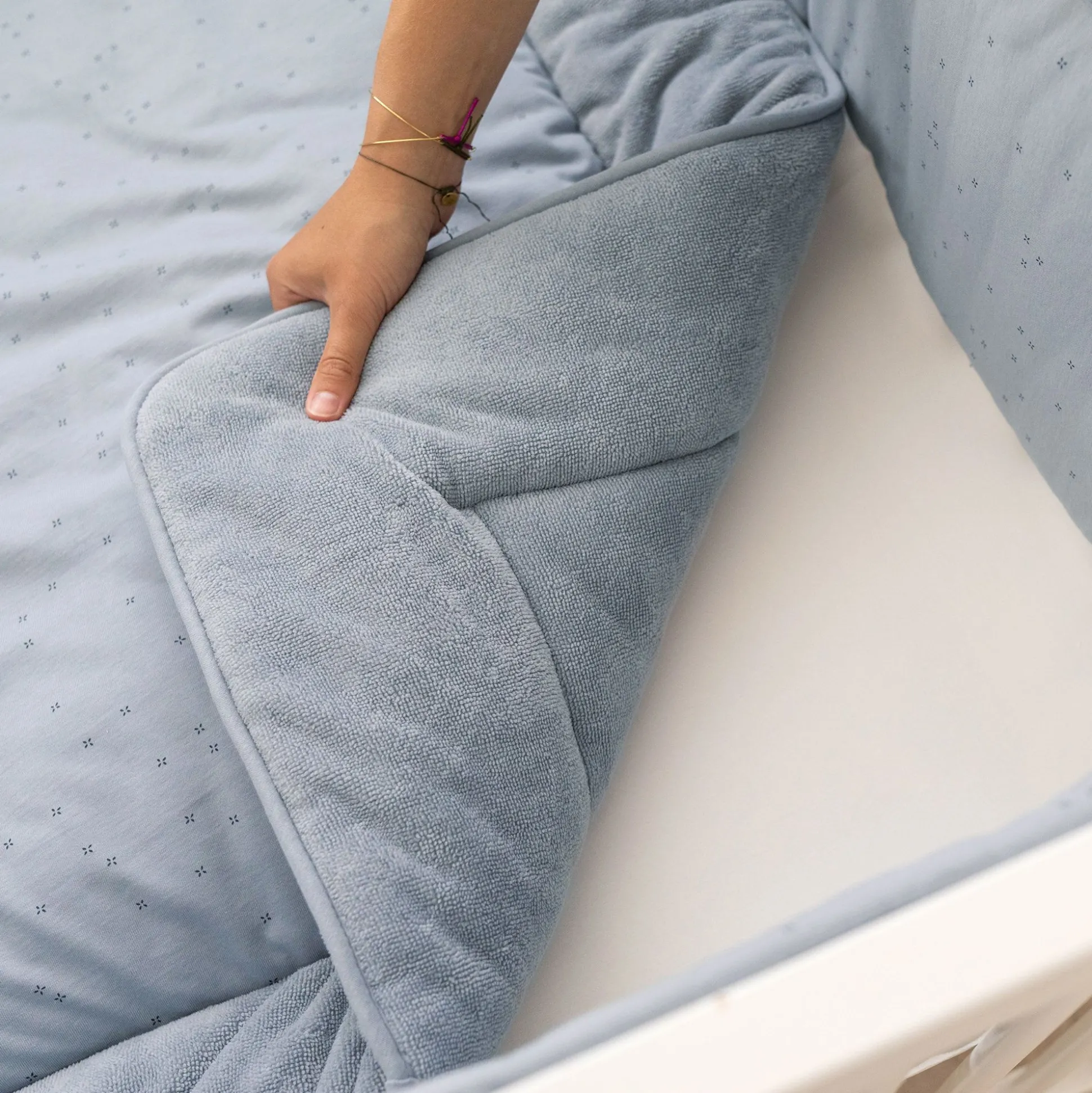 Parklegger Pady Jersey + Bamboe 100X100Cm Oupss Mini Print Stone