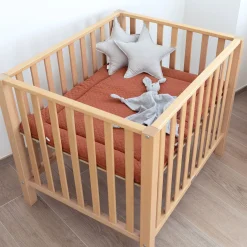 Parklegger Pady Quilted Jersey 100X100Cm Quilt Brick