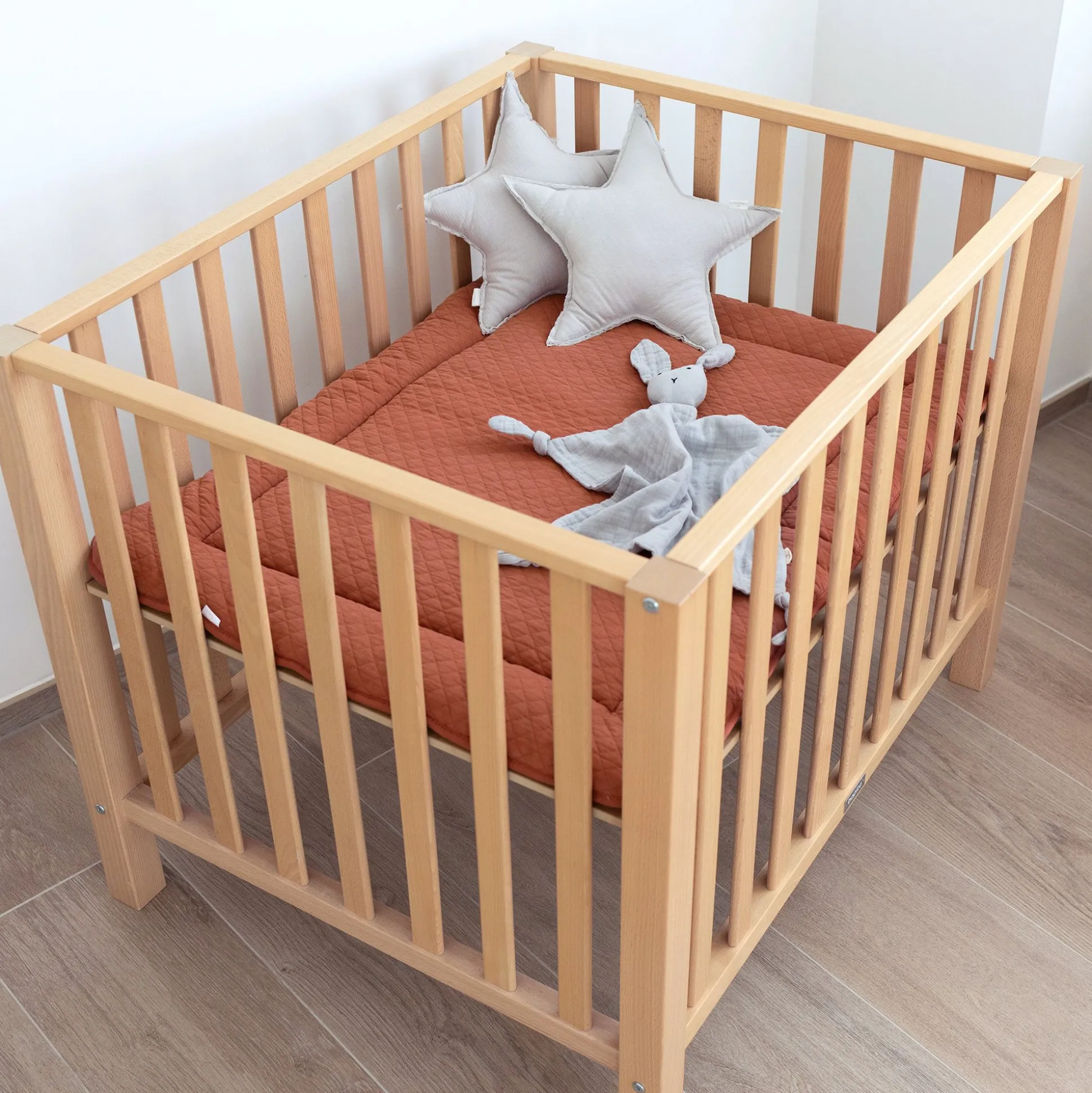 Parklegger Pady Quilted Jersey 100X100Cm Quilt Brick