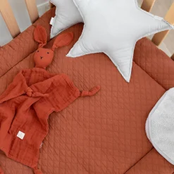 Parklegger Pady Quilted Jersey 100X100Cm Quilt Brick